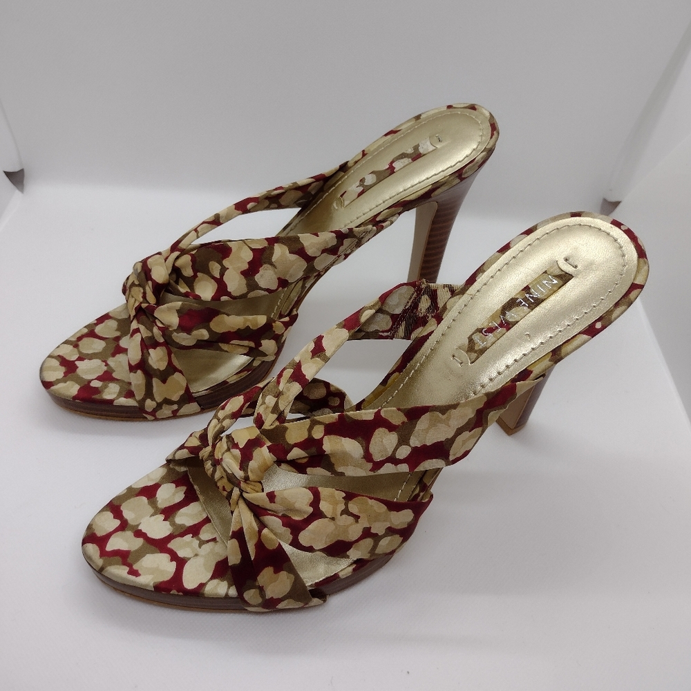 Nine west heel sandals size 10